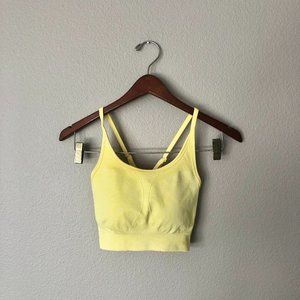 AYBL Yellow Motion Seamless Sports Bra (M)
